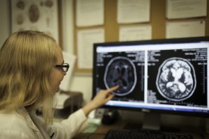 Dr. Pierce & brain scan